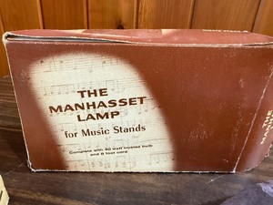 Manhasset Lamp for Music Stands (Model K0872)&an Organ foot pedal. Model -K0872