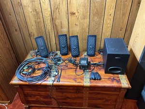 Bose Surround Sound Speaker System w Subwoofer, Cables & Carrying Case