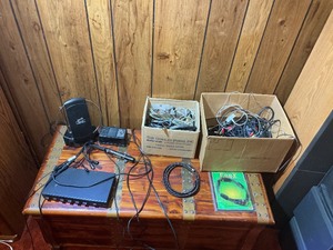 Mixed Audio Cables, Antenna, Splitter Box & Electronics Accessories Lot