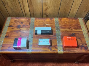 Vintage Sony Camera Battery Packs & Car Battery Cord Accessories Lot