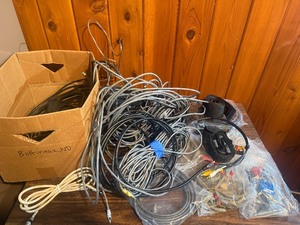 Lot of cable and connectors. See pics