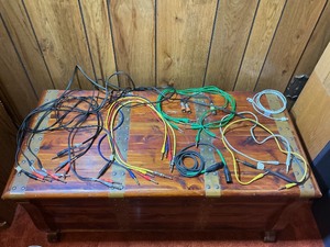 Mixed Audio, Instrument & Connection Cables Lot