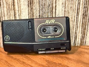 Vintage GE 3-5376B handheld microcassette recorder Plus a joke master