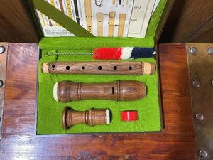 Moeck Wooden Recorder Instrument Set in Display Case