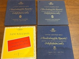 Lot of classical box sets and sampler LPs featuring Johann Sebastian Bach Brandenburg Concertos