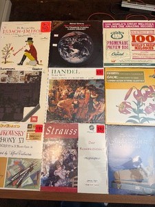 Unopened - including Johann Sebastian Bach, George Frideric Handel, Richard Strauss, and Pyotr Ilyich Tchaikovsky.