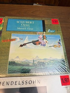 Sealed  lot of classical LPs featuring composers like Robert Schumann, Gioachino Rossini, Giacomo Puccini, Felix Mendelssohn, and Franz Schubert.
