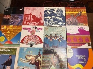 Eclectic vintage international vinyl LP collectio