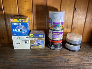 Mixed Blank CD-R, DVDR & Recordable Media Lot