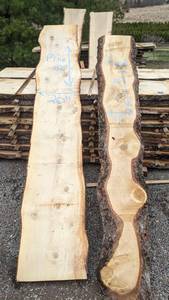 Pine Live Edge Slab - 16 x 112