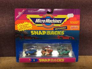 Vintage 1989 Micro Machines #1 Snap Backs - On Card