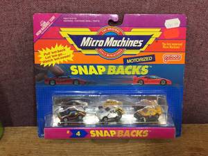 Vintage 1989 Micro Machines #4 Snap Backs - On Card