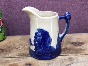 Vintage SLEEPY EYE POTTERY - Indian Chief Pitcher