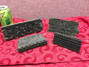 Antique Carved Wooden - WALLPAPER STAMPS - Interesting