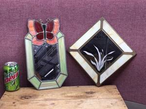 2 Stained Glass Mirrors