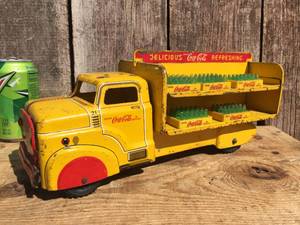 Vintage MARX TOYS - Pressed Steel Coca Cola Delivery Truck
