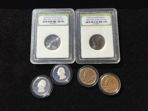 Washington Quarters - (2) 2000 P, 1998 P, 2014 P, (2) 2019 S