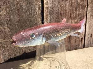 DON BETHEL Signed Carved Wooden Spear Decoy - 9