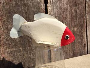 Vintage SUNFISH - Carved Wooden Spear Decoy - 6 14