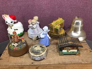 Group Vintage Music Boxes - ANRI - Schmid - Japan - Mapsa