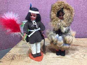 Vintage CARLSON DOLLS - Apache Chief and Other Native Doll