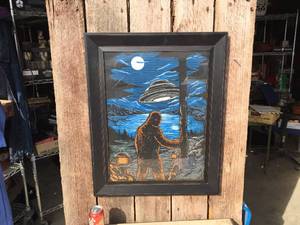 UFO - Bigfoot Framed Picture 24 x 30