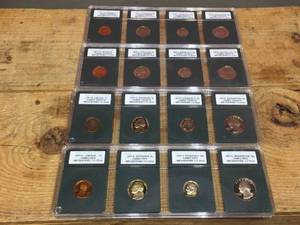 (4) 1977 S INB Certified - Cameo Proof 70 PennyNickelDimeQuarter