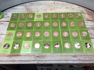 (36) The Franklin Mint - U.S. Commemorative Proof Bronze Coins
