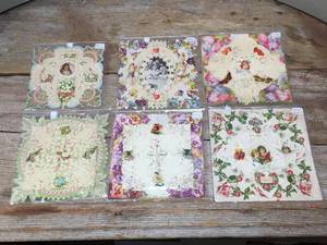 (6) Wonderful Old - Victorian VALENTINE Cards