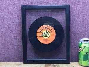 CORAL Record - BUDDY HOLLY - Custom Clock 9 x 11