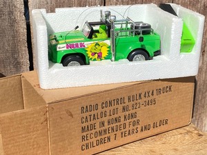 It Cant Be Vintage Radio Control HULK 4X4 Truck - Original Box