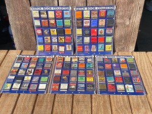 (5) Nifty Vintage 1939 Whitman Publishing - Matchbook Collector Boards wBooks