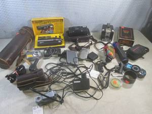 (F-0) Assorted Cameras, Camera Acce...