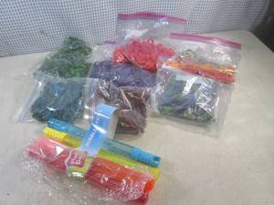 (F-1) Bags of Dyed Pasta and Bubble...