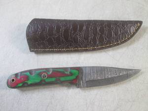 (FS) 8 Fixed Blade Damascus Knife ...