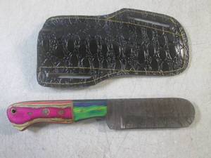 (FS) 8 38 Fixed Blade Damascus Kn...
