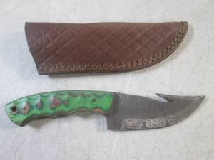 (FS) 8 Fixed Blade Damascus Knife ...