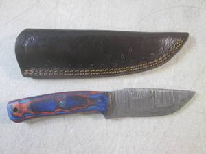 (FS) 8 Fixed Blade Damascus Knife ...