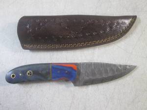 (FS) 8 Fixed Blade Damascus Knife ...