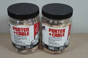 2 Porter  Cable 100-Packs of Plate Jointing Biscuits - Size 20