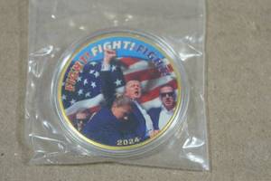 President Donald Trump Colorized Coin