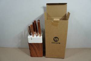 6-Piece Kitchen Knife Set with Block