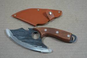 Rolled Carbon Steel Finger Hole Knife