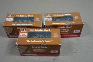 3 Boxes Exterior Wood Deck & Fence Screws - 6x1.25