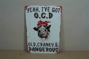 Novelty Metal Sign - OCD