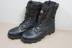 Leather German Military Boots - Size 7.5