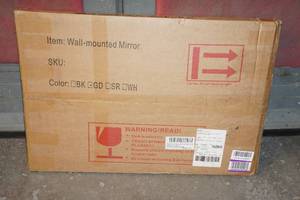 Gold Framed Arched Bathroom Mirror - 20x30