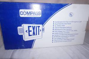 Hubbell Lighting LED Combo Exit Sign & Emergency Light