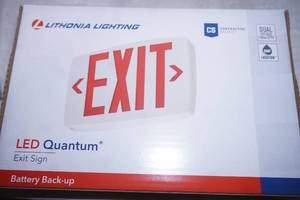 (6ct) NEW Indoor LED Lighted Exit Sign. Model 3BA32
