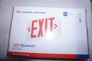 (6ct) NEW Indoor LED Lighted Exit Sign. Model 3BA32